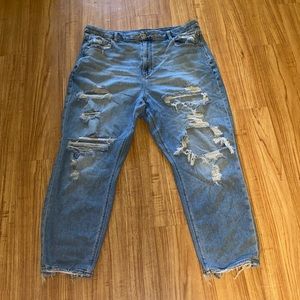 American eagle, curvy mom jeans